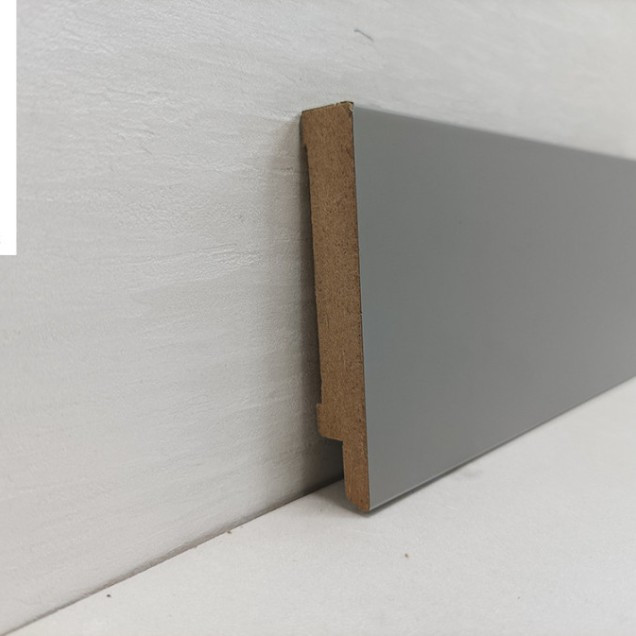 Плінтус підлоговий МДФ 1280 SOFT TOUCH GRI (KOD 3401) фото