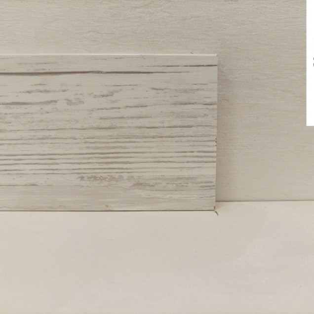 Плінтус підлоговий МДФ 1280 ANTIK BEYAZ (KOD 4103) фото