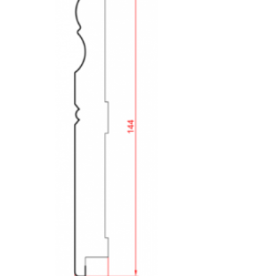 Плінтус підлоговий МДФ Profi, СП 16145 фото