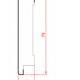 Плінтус підлоговий МДФ Profi, СП 1680 фото