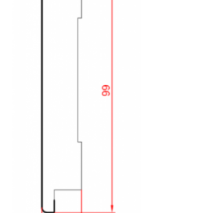 Плінтус підлоговий МДФ Profi, СП 1699 фото