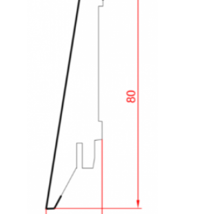 Плінтус підлоговий МДФ Profi, СП 1682 фото
