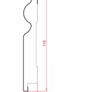 Плінтус підлоговий МДФ Profi, СП 16110 фото
