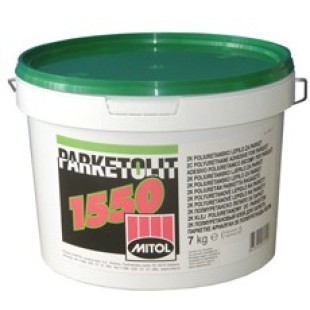 Двокомпонентний поліуретановий клей для паркету Mitol 1550 14 кг фото